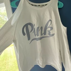 VS PINK cold shoulder sweater